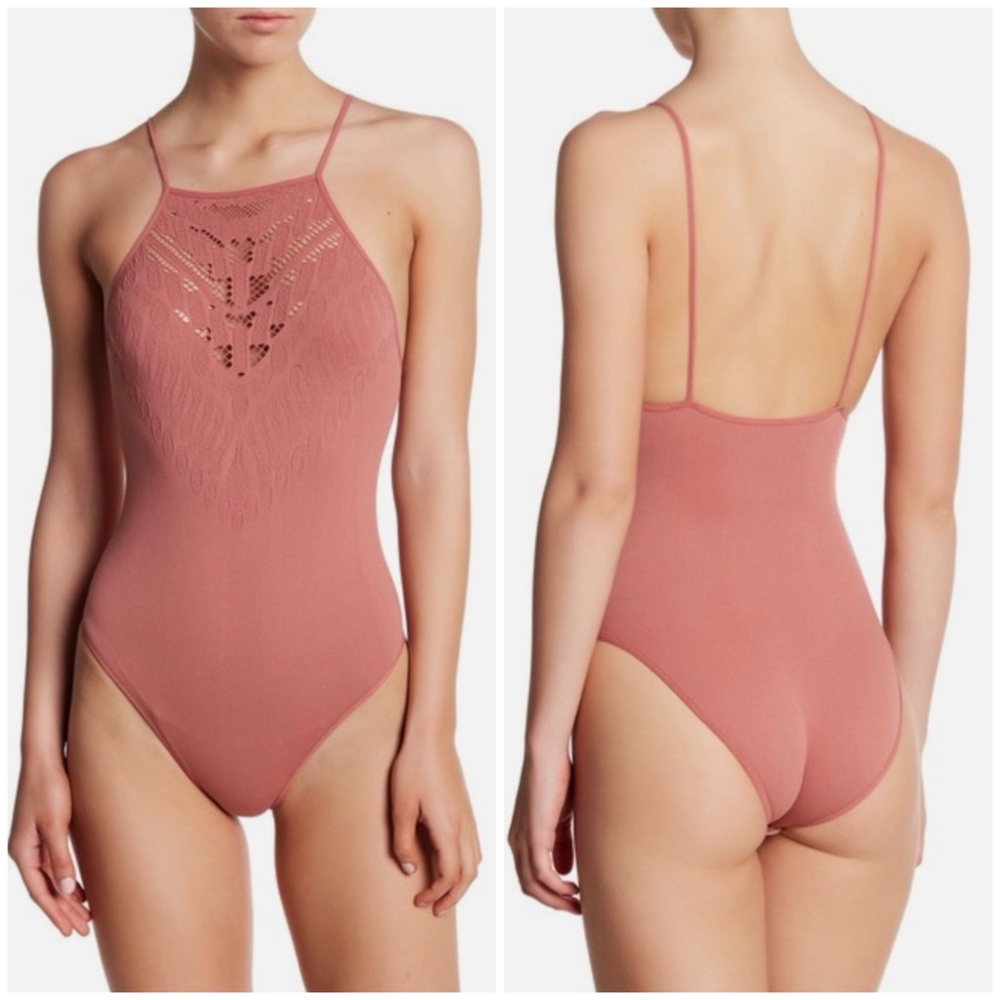 Dusty Rose Intimately FP Free People Solstice Bodysuit  Bodysuit